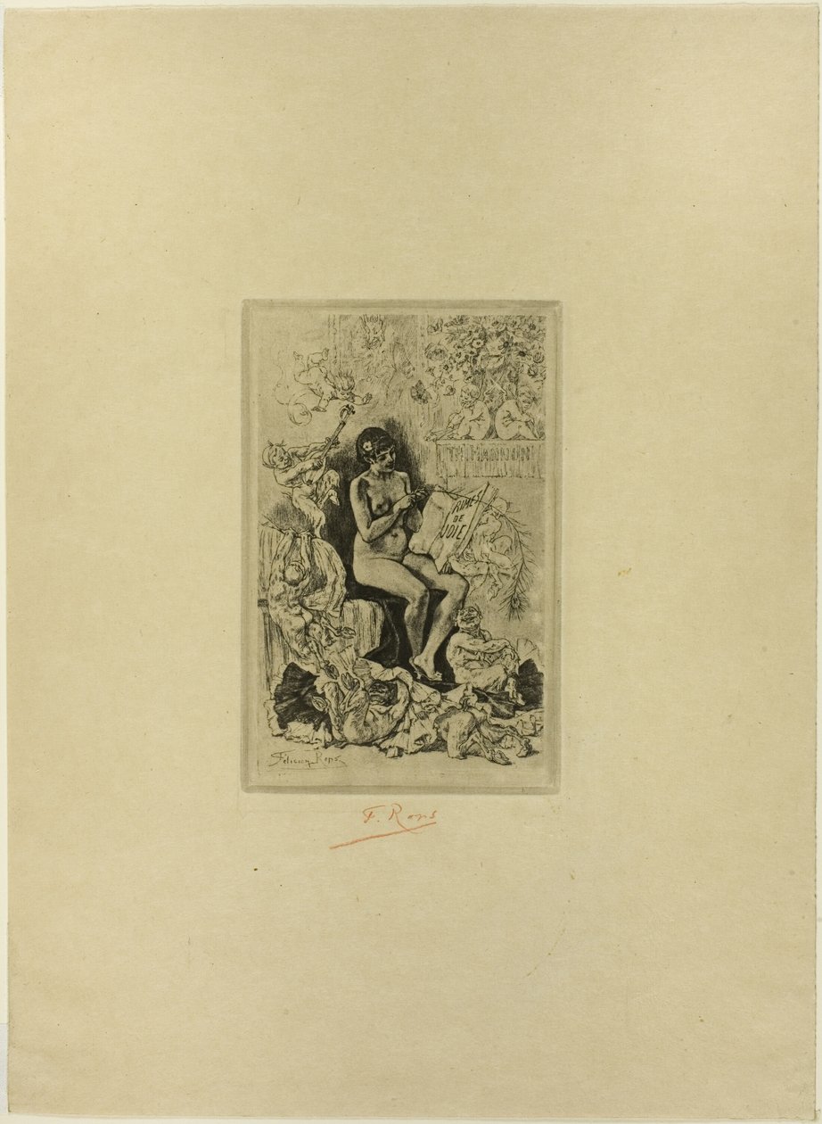 Frontispice for Rimes de Joie av Félicien Rops