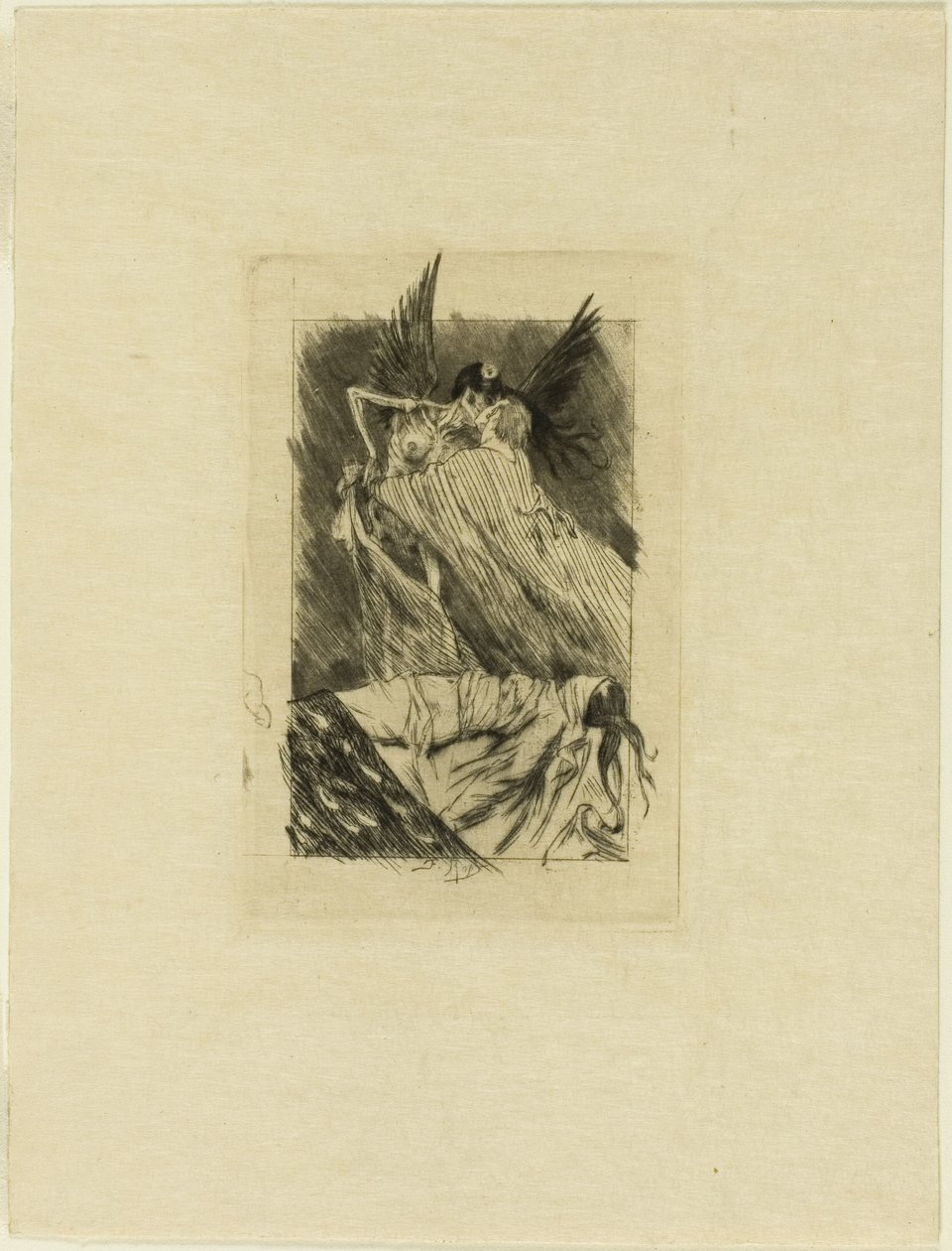 Frontispice til The Dead Kisses av Félicien Rops