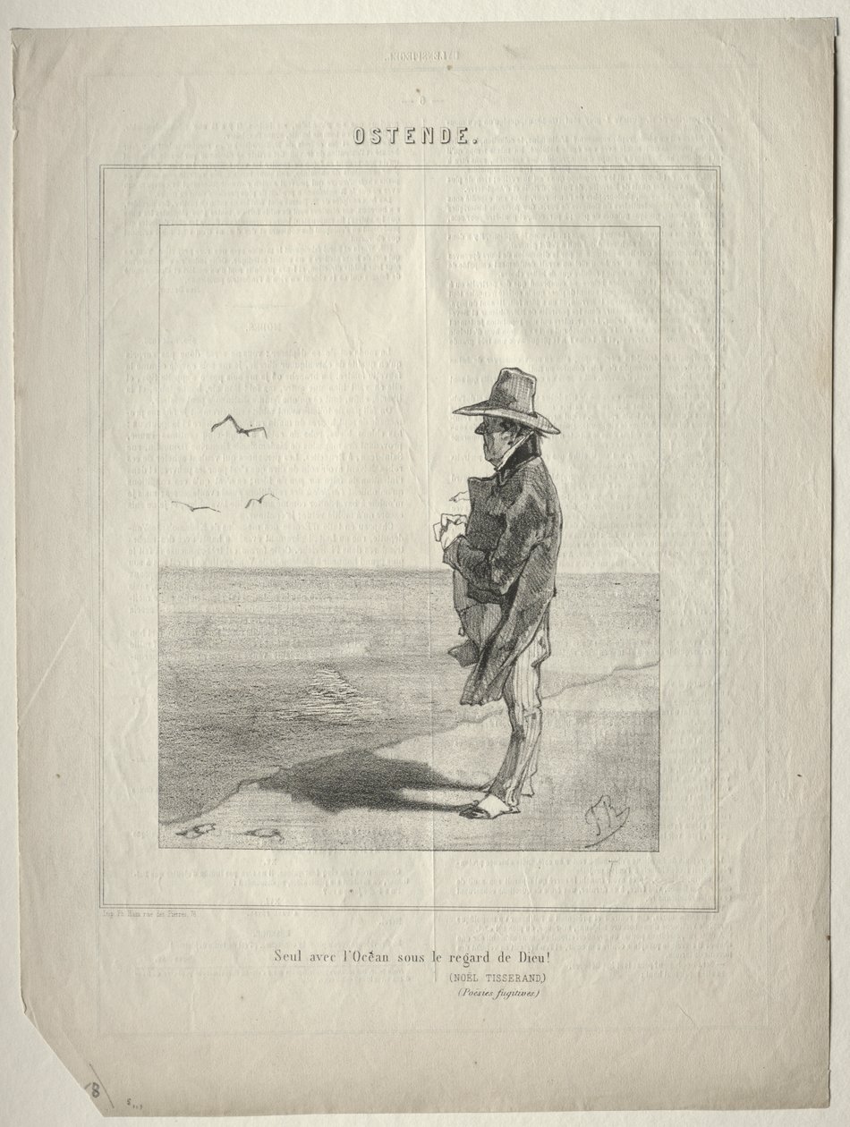 Oostende (Alene med havet under Guds blikk!) av Félicien Rops