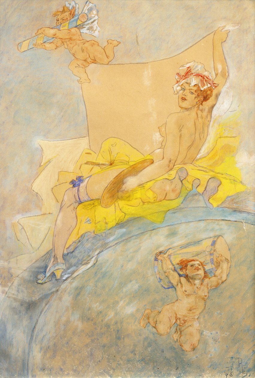 Plakat for en utstilling; Plakat for en utstilling, 1896 av Félicien Rops