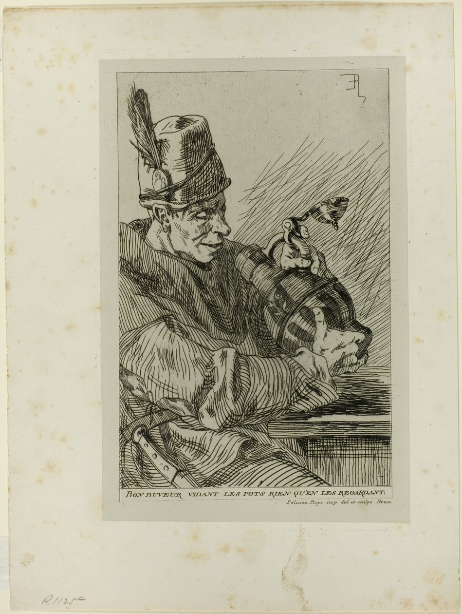 Drikkeren av Félicien Rops