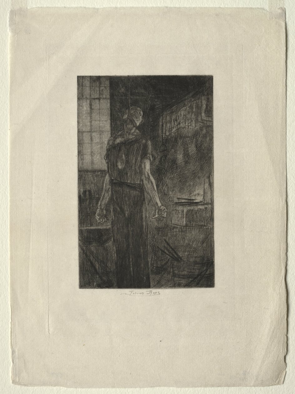 Hengingen av Levallois-Perret av Félicien Rops