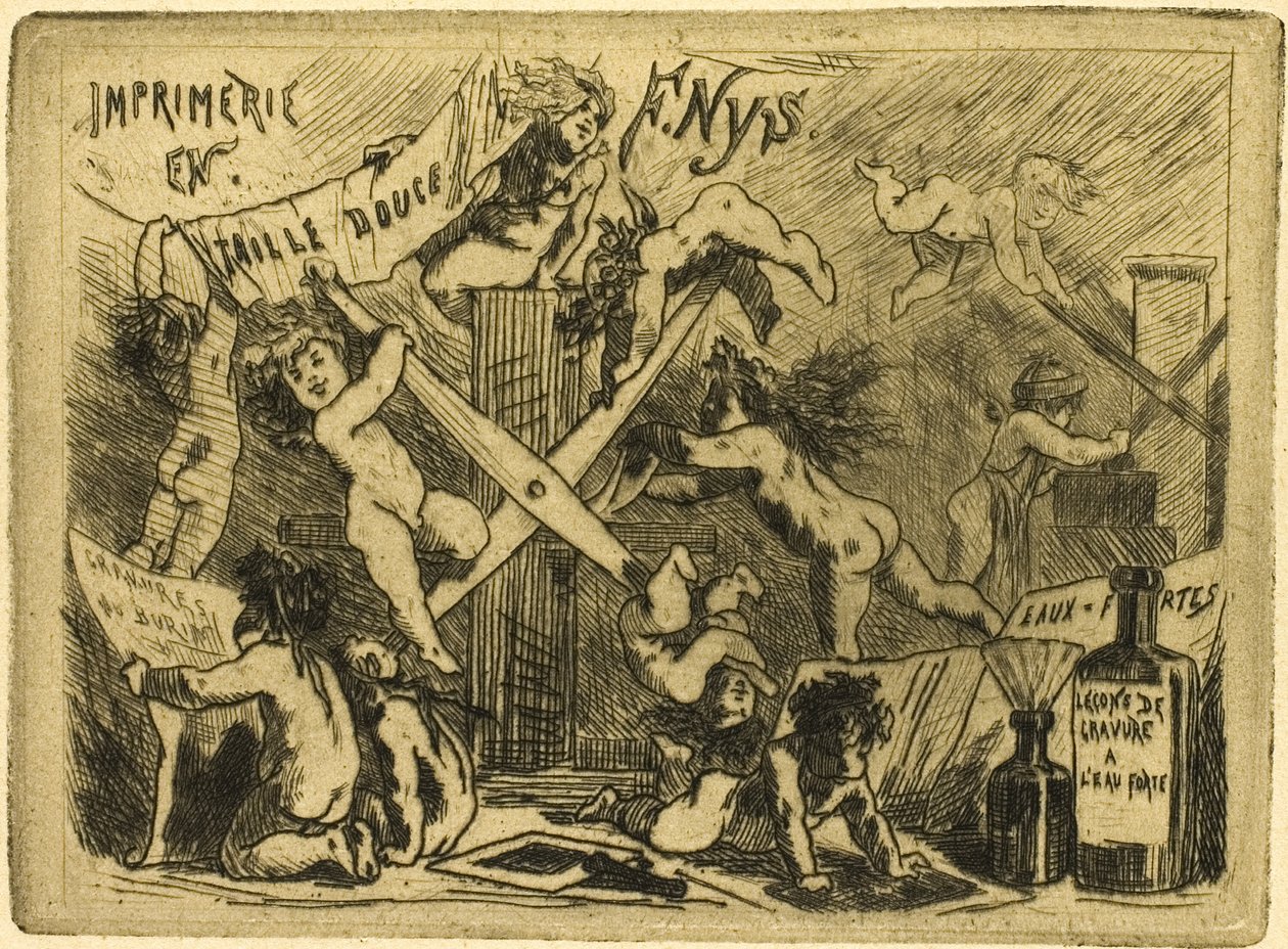 Pressen av Félicien Rops