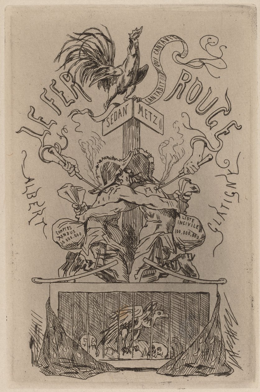 The Red Iron Le Fer Rouge, 1871. av Félicien Rops
