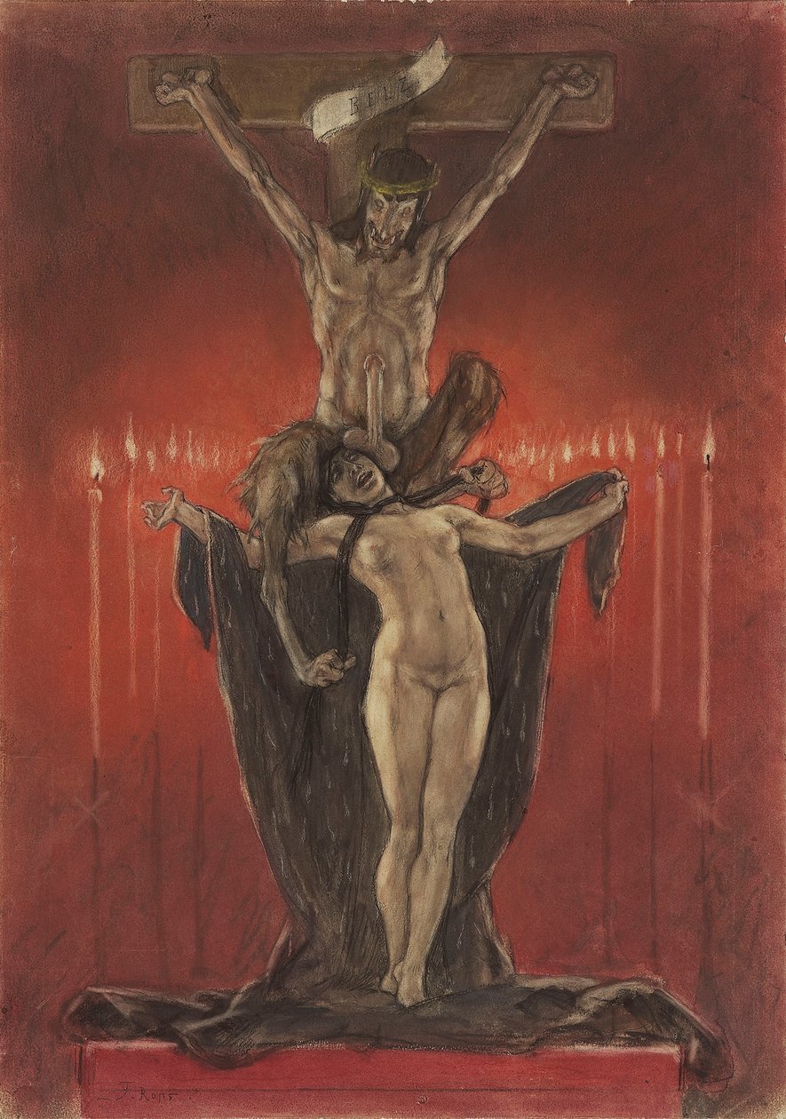 Satanistenes Golgata av Félicien Rops