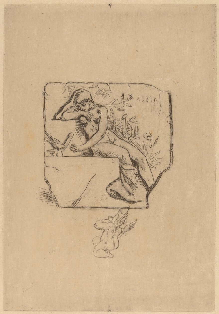 Sparrow of Lesbie av Félicien Rops