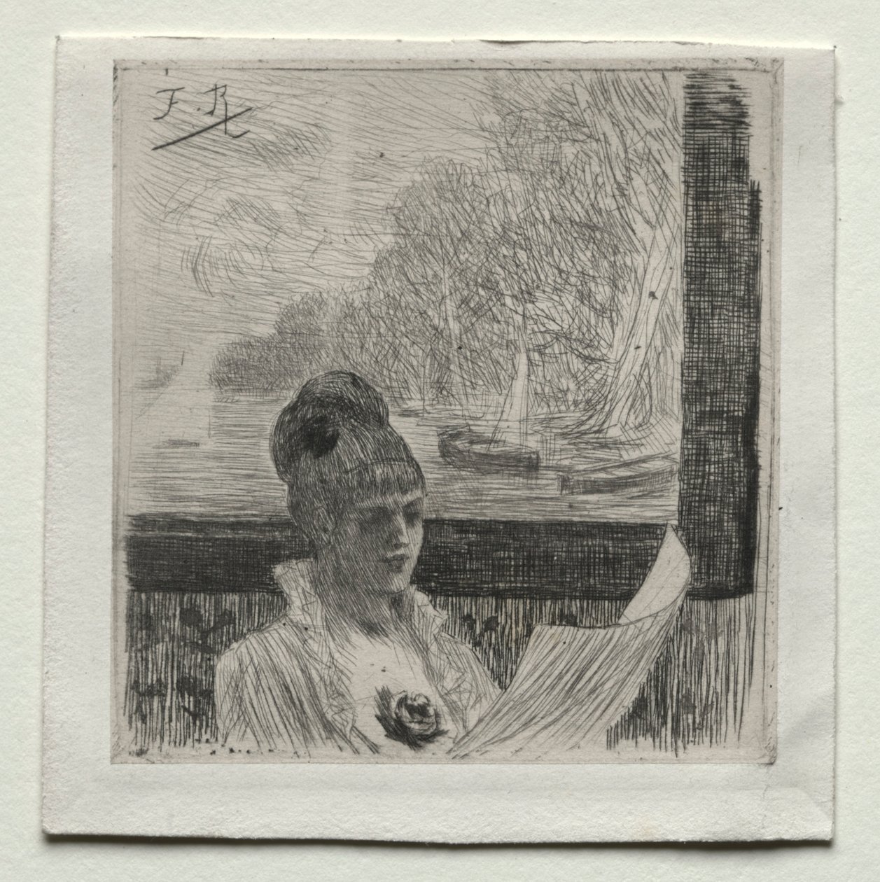 Ung kvinne. av Félicien Rops
