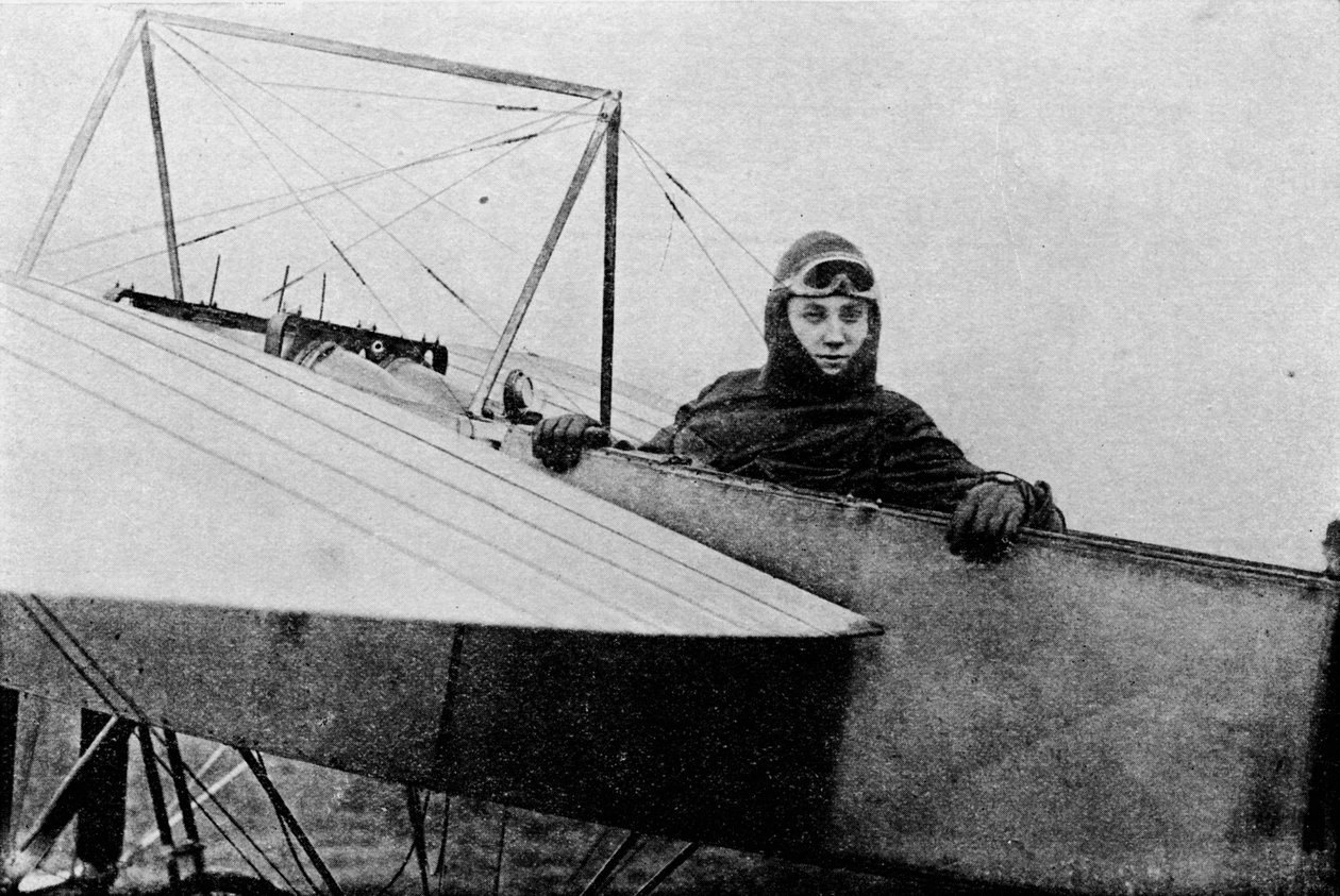 Gustav Hamel, vinner av det første luftløpet til Brighton, 1911 1933. av Flight Photo