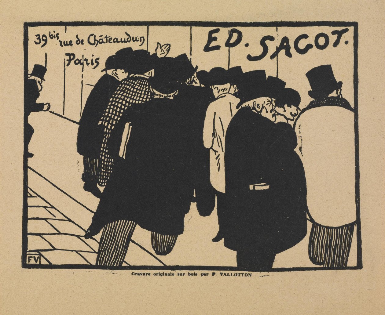 Print Fanciers av Felix Edouard Vallotton