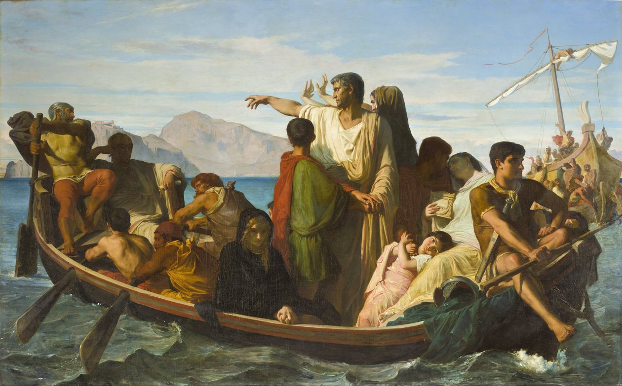 Tiberius landflyktige av Félix Joseph Barrias
