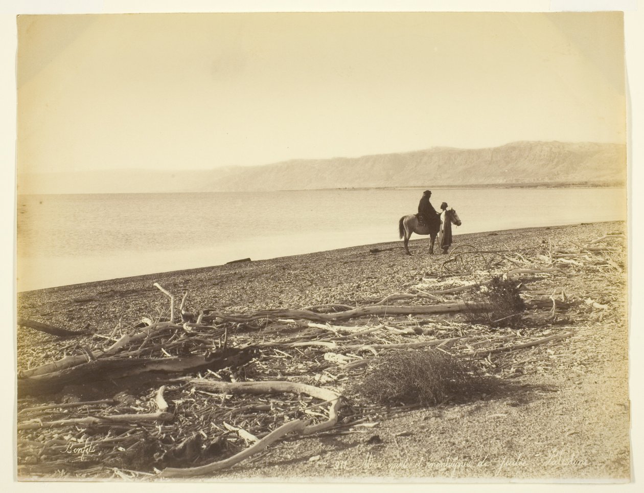 Dødehavet og Judea-fjellene. Palestina (Dødehavet og fjellene i Judea, Palestina) av Félix Bonfils
