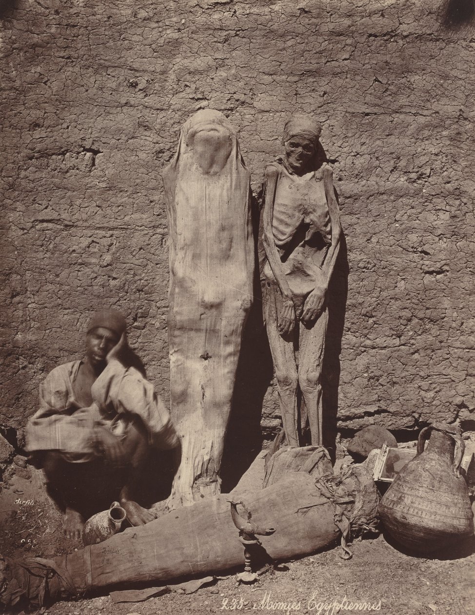 Momies Egyptiennes (egyptiske mumier) av Félix Bonfils