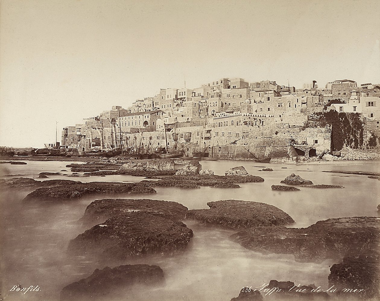 Panoramautsikt over Jaffa, Israel av Félix Bonfils