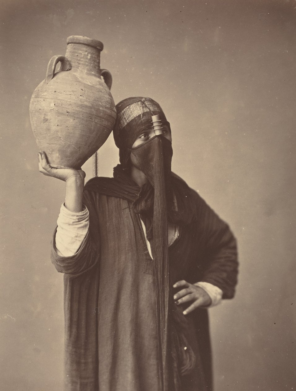 Vannbærer i Kairo, ca. 1870. av Félix Bonfils