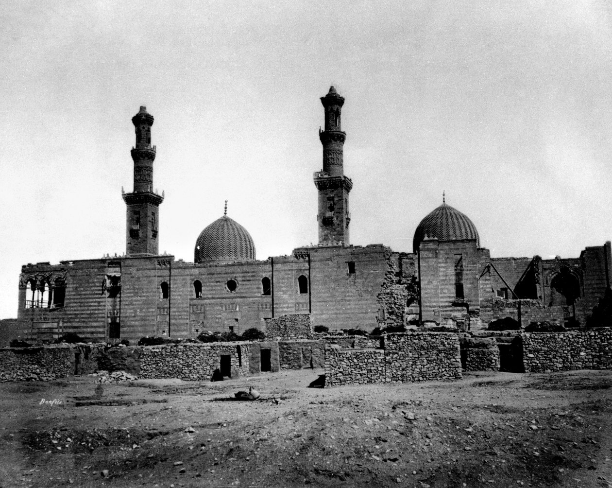 Sultan Barquq-moskeen, Kairo, Egypt, 1878 av Félix Bonfils