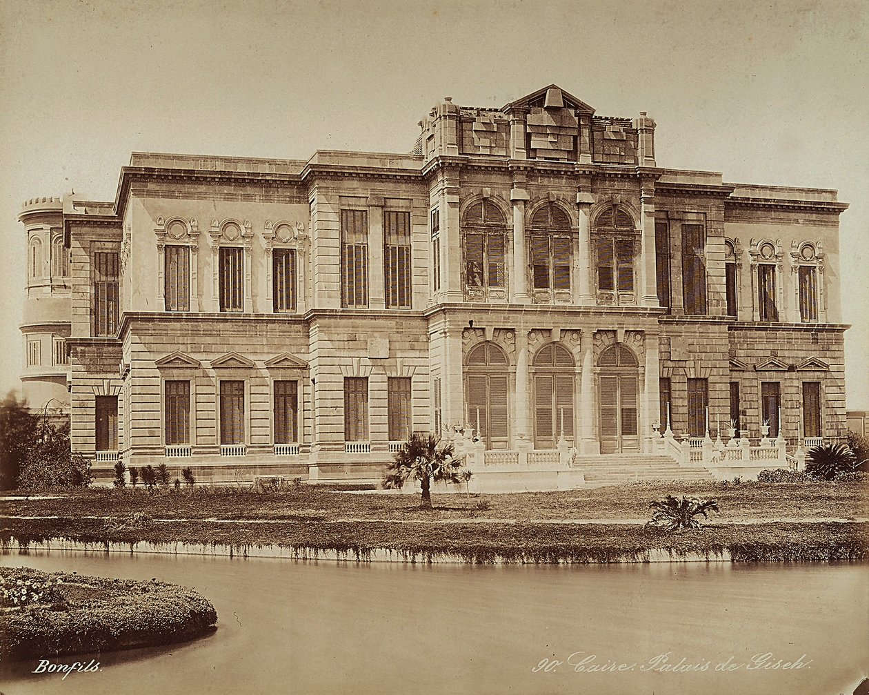 Giseh-palasset i Kairo, Egypt av Félix Bonfils