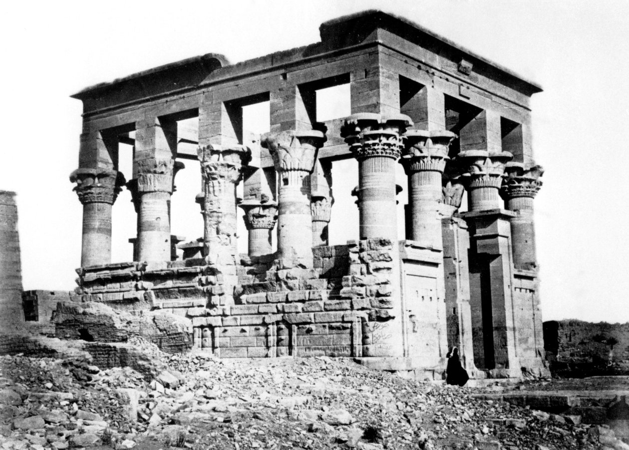 Trajans kiosk i Philae, Nubia, Egypt, 1878 av Félix Bonfils