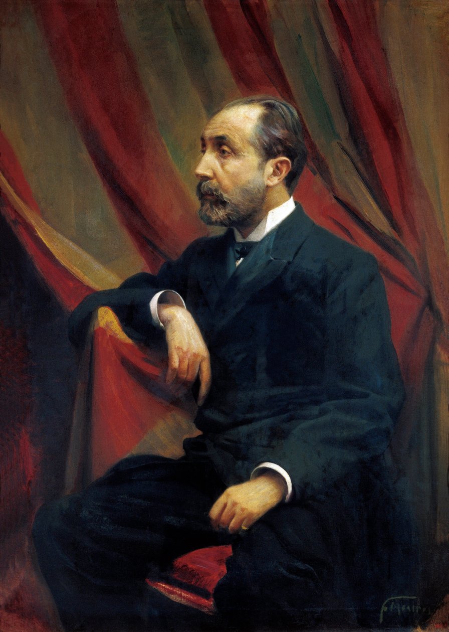 Portrett av Bartomeu ROBERT i YARZABAL (1842-1902), spansk lege og politiker av Félix Mestres Borrell