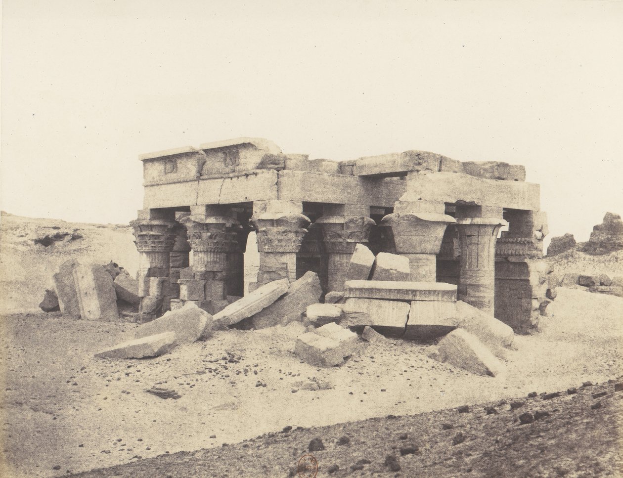 Kôm-Ombou Ombos, General View of the Ruins, 1851-52, trykt 1853-54. av Félix Teynard