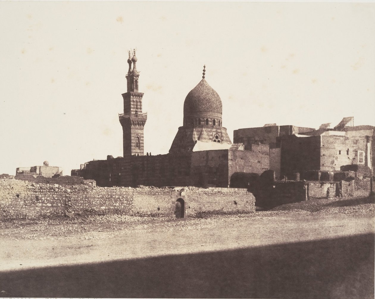 Le Kaire, Nâcéryeh-moskeen, utgitt 1851. av Félix Teynard