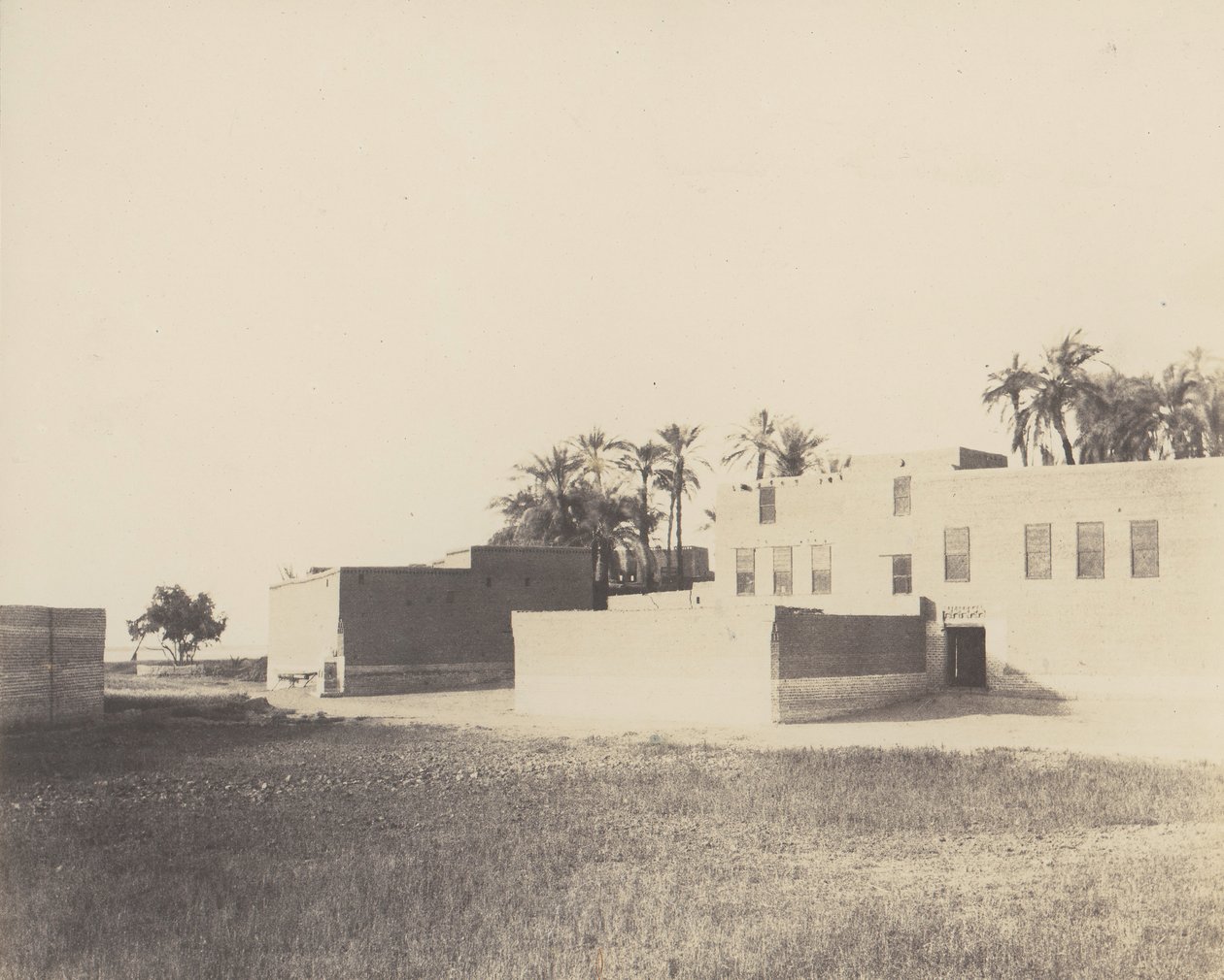 Syout, Arab Dwellings on the Edge of the Nile, 1851-52, trykt 1853-54. av Félix Teynard