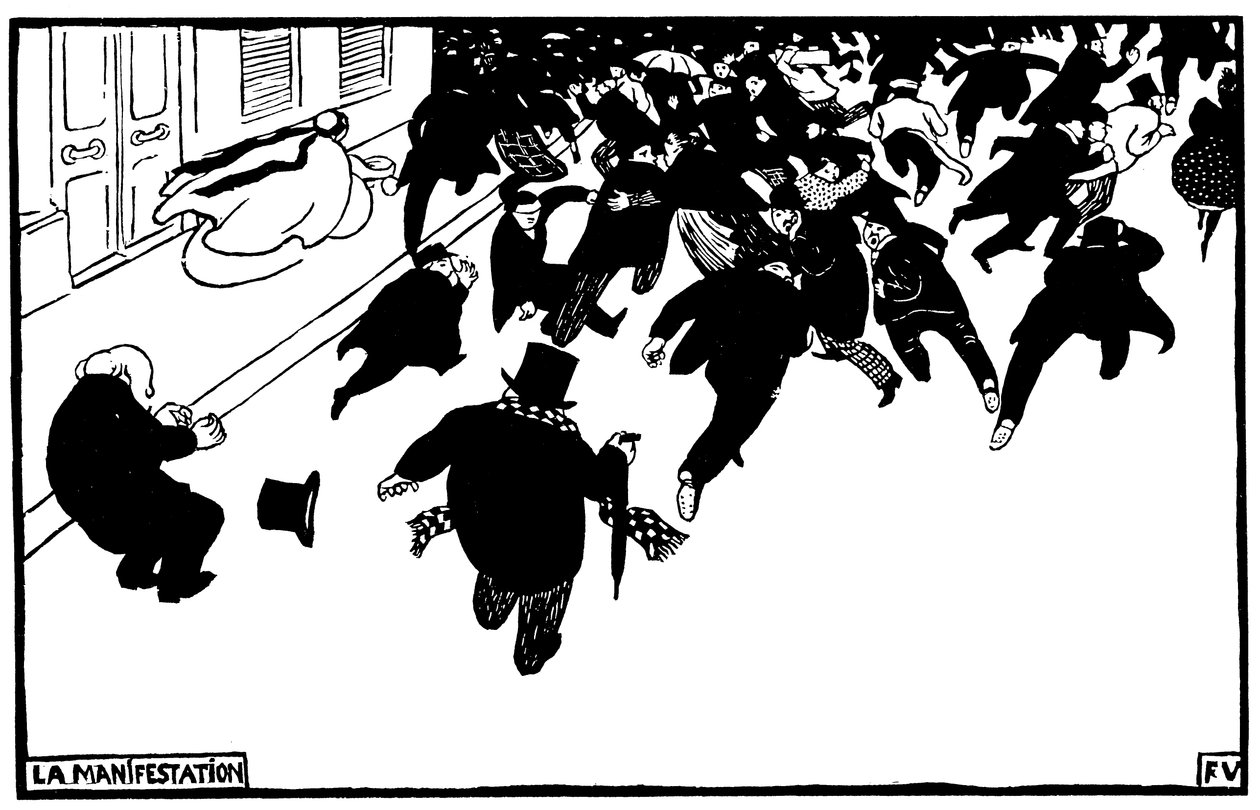 Fransk: Demonstrasjonen av Félix Valloton