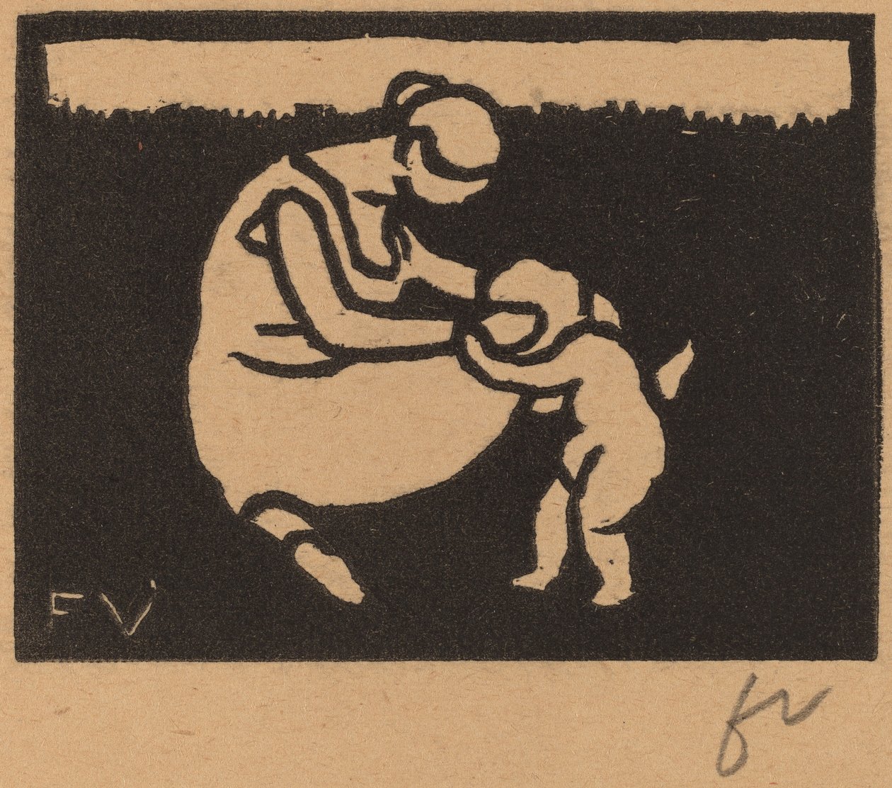 Bader og barn av Félix Vallotton