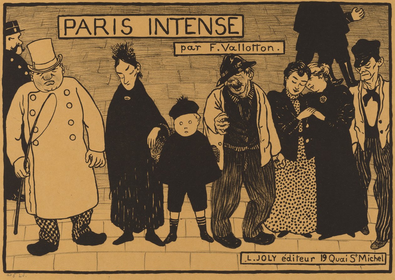 Frontispice fra "Paris Intense" av Félix Vallotton