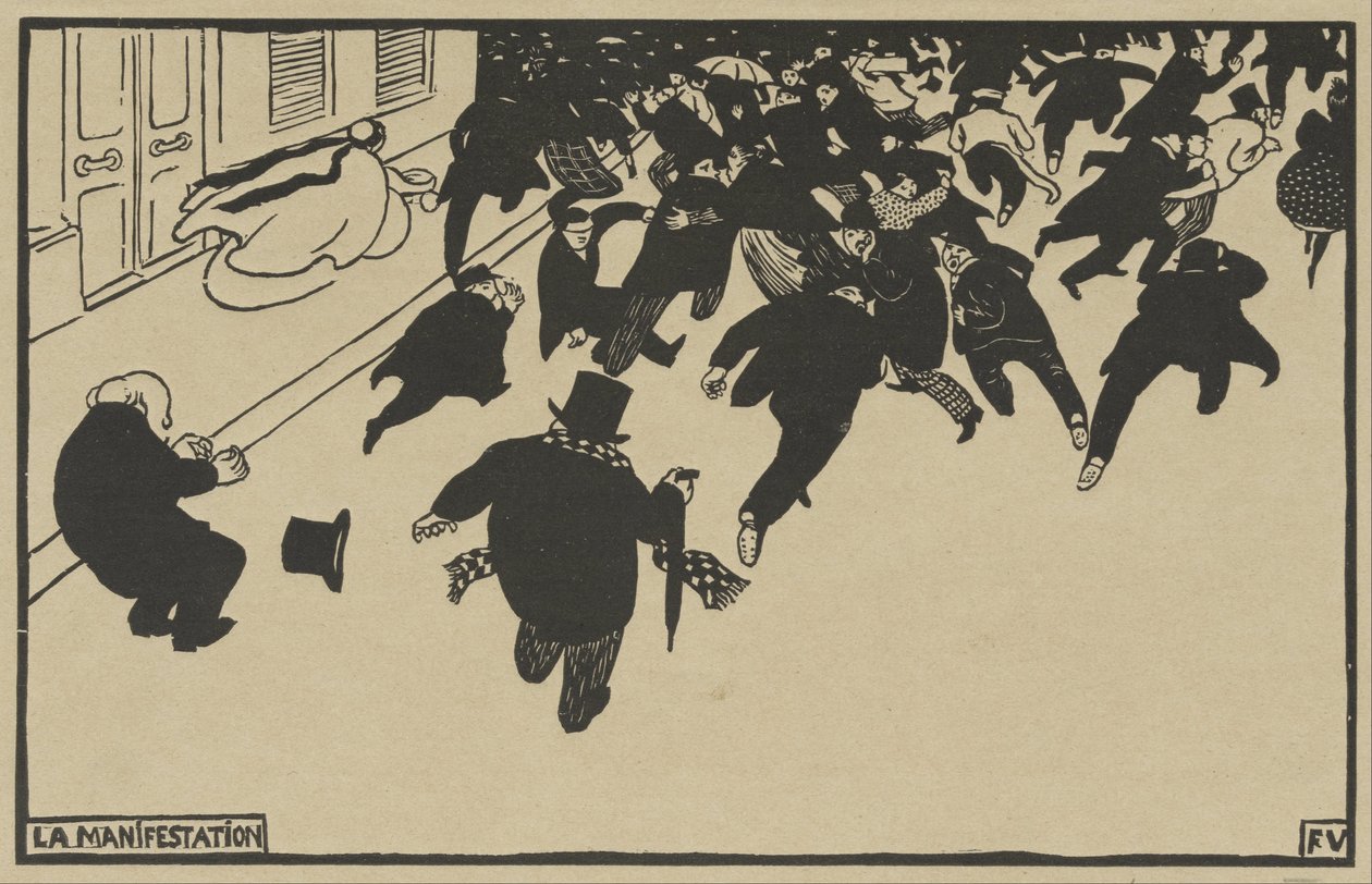 Demonstrasjonen av Félix Vallotton