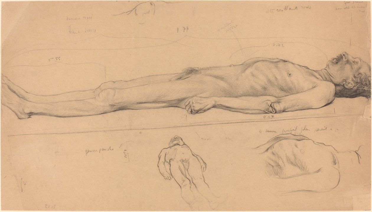 The Corpse (Studie for The Dead Christ) av Félix Vallotton