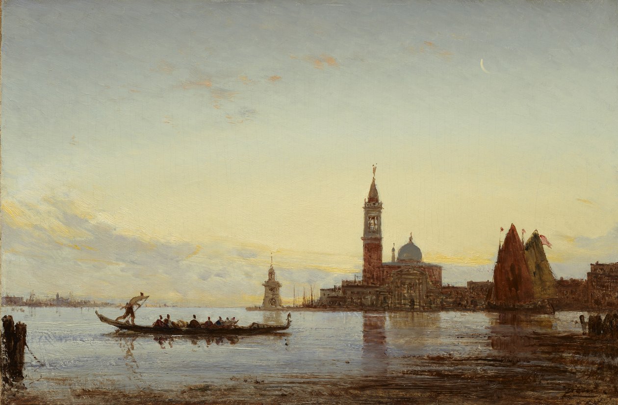 Canal Grande, Venezia av Félix Ziem