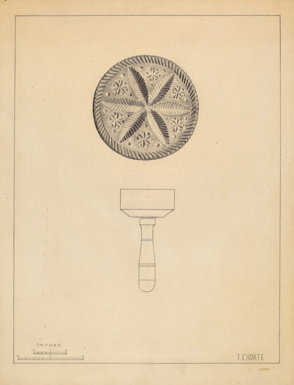 Smørstempel av Florence Choate