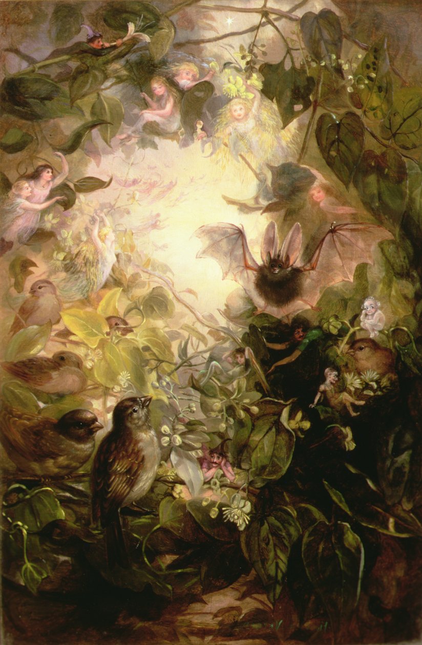 The Fairy Hunt (olje på lerret) av Florence Vernon