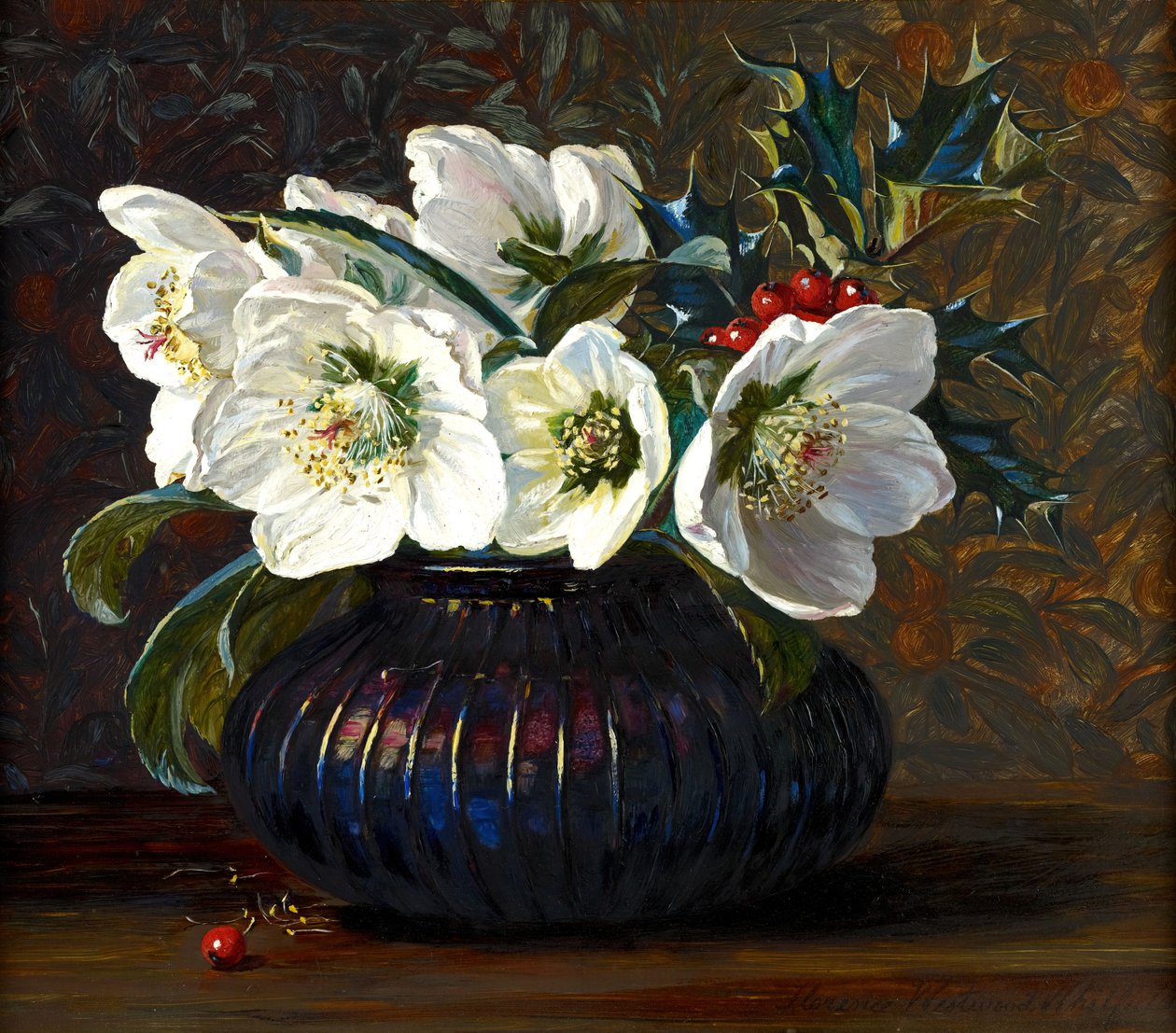 Juleroser, 1880. av Florence Westwood Whitfield