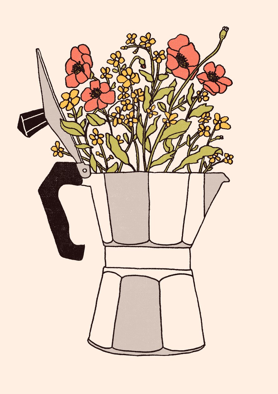 Moka Flowers, 2019 (digital) av Florent Bodart