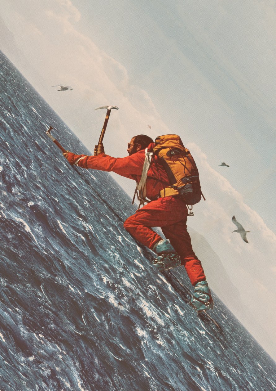 The Mountaineer, 2021 (collage) av Florent Bodart