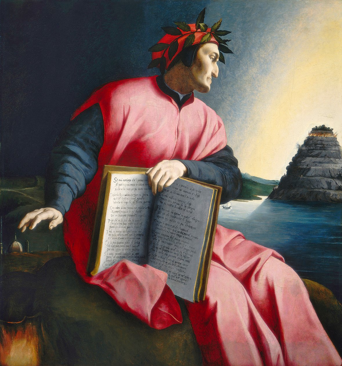 Allegorisk portrett av Dante, slutten av 1500-tallet av Florentine School