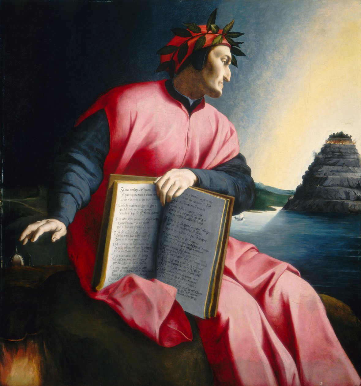 Allegorisk portrett av Dante av Florentine 16th Century
