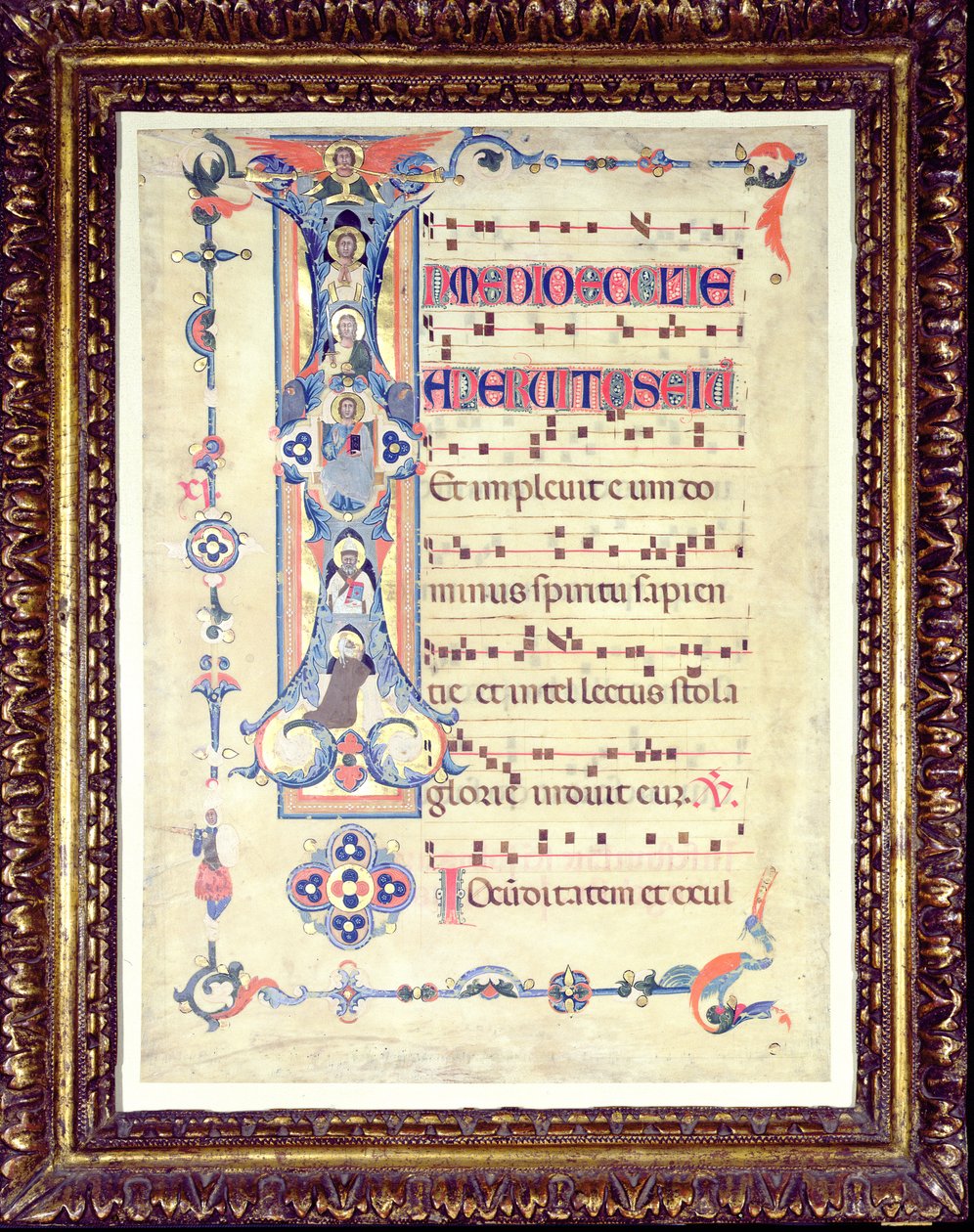 Gradvis, med historisk initial I som viser Evangelisten Johannes, ca. 1315 av Florentine School
