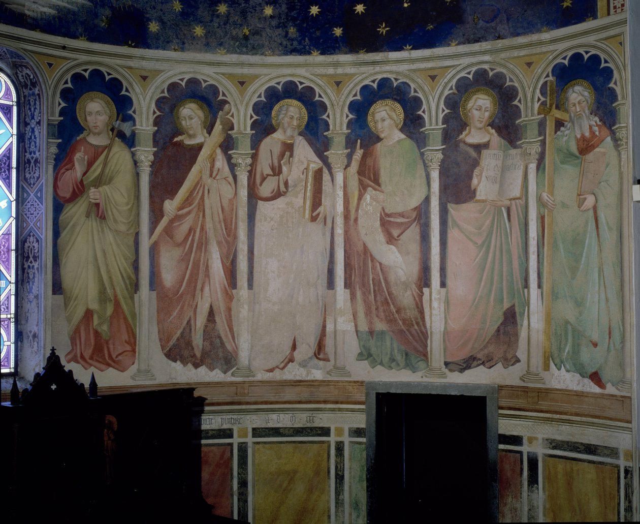 Seks apostler, ca. 1390 av Florentine School