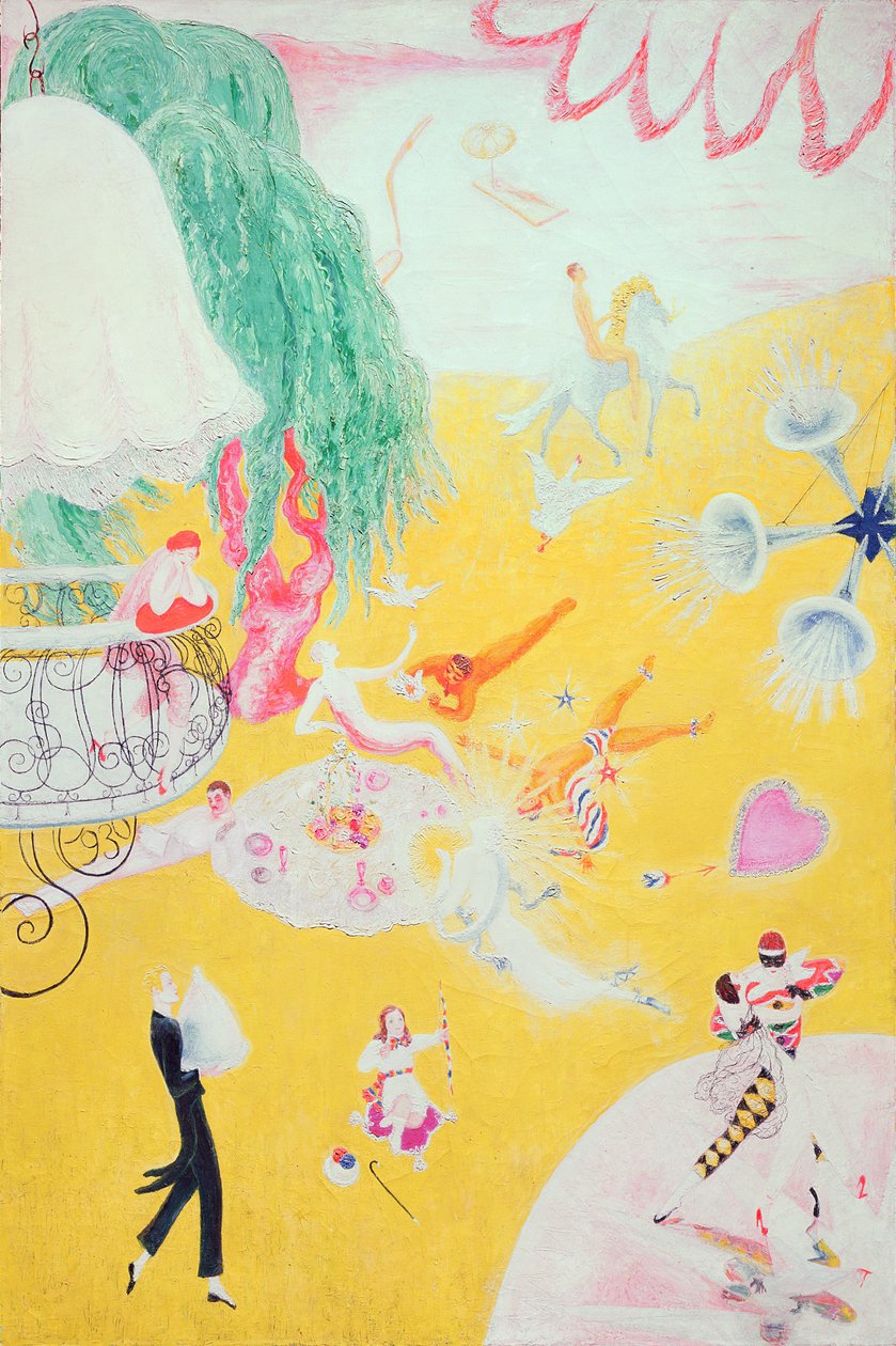 Love Flight of a Pink Candy Heart, 1930 av Florine Stettheimer