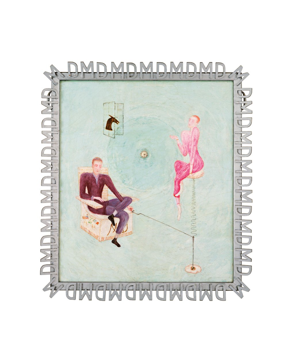 Portrett av Marcel Duchamp og Rose Sélavy (olje på lerret) av Florine Stettheimer