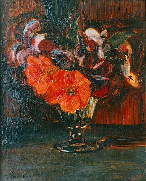 Blomster i et glass av Floris Verster