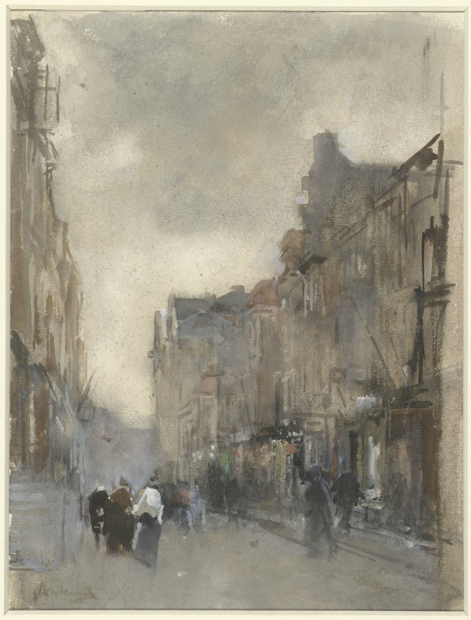 Gateutsikt i Haag av Floris Arntzenius (signed by artist)
