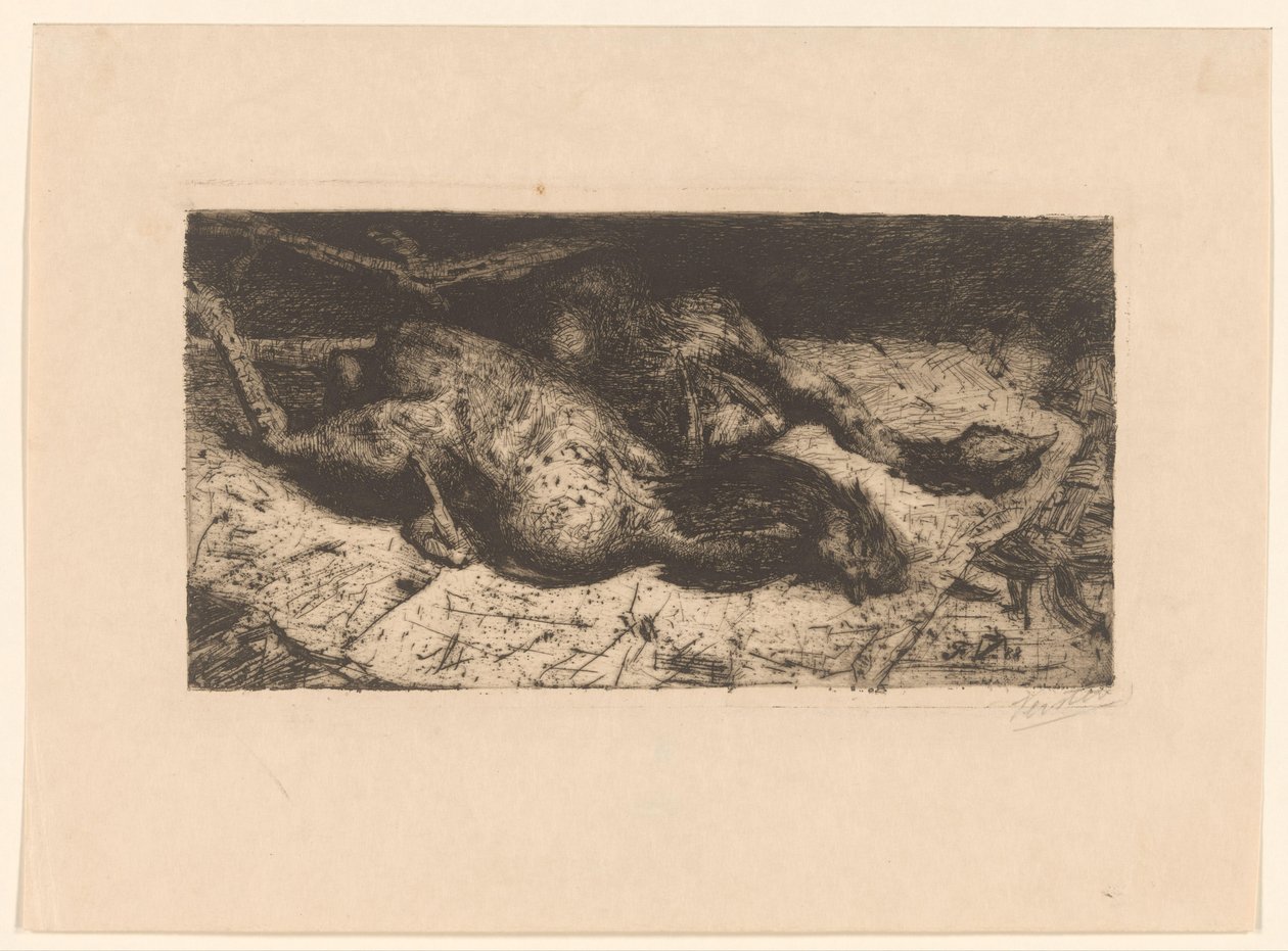 Geplukte hanen (original title) av Floris Verster (signed by artist)