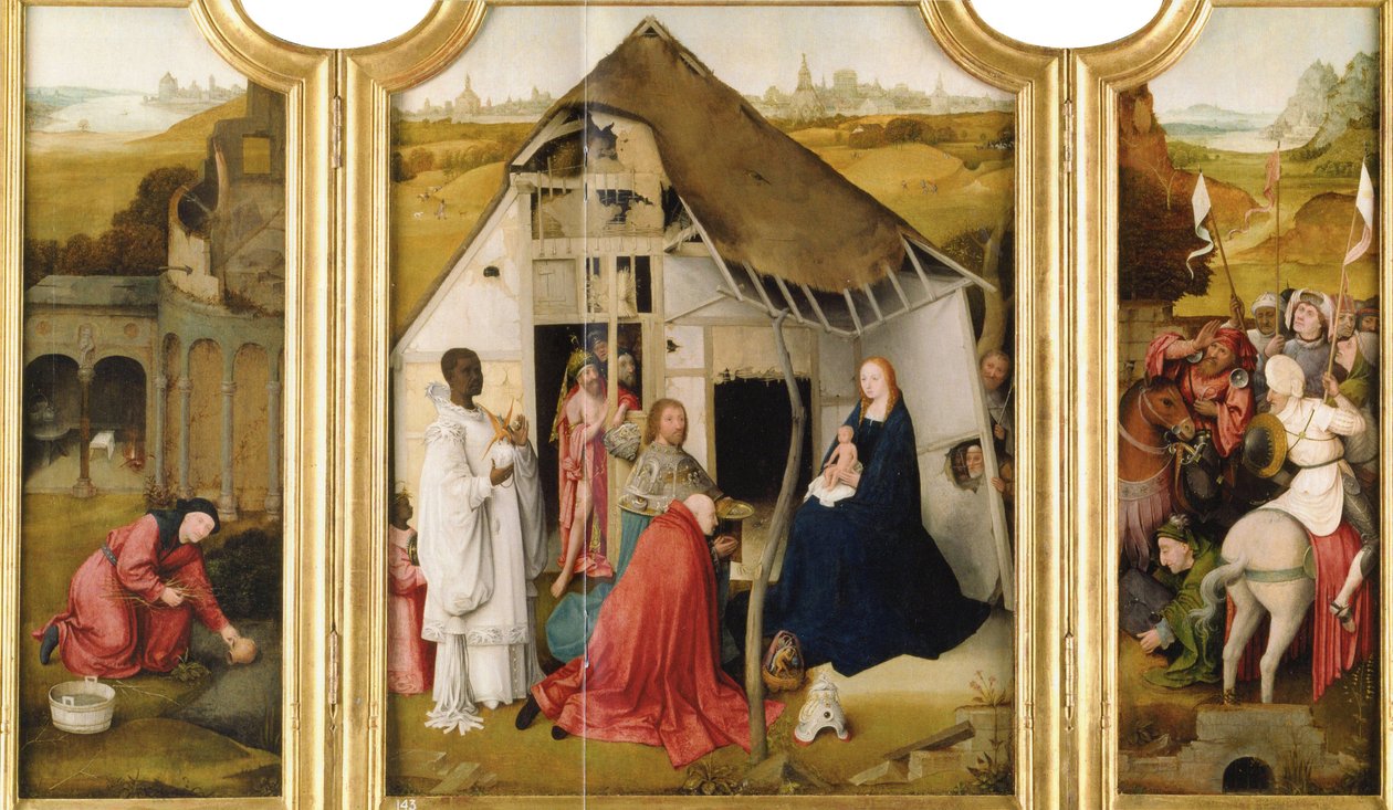 Tilbedelse av magi av Follower of Hieronymus Bosch