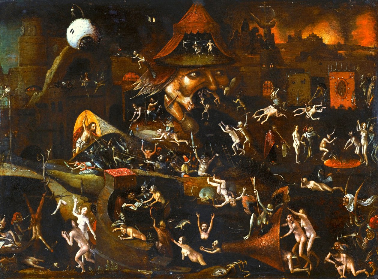The Harrowing of Hell av Follower of Hieronymus Bosch
