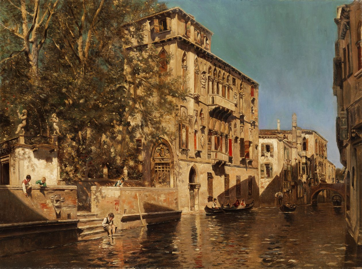 Palasset i Venezia av Follower of Martin Rico