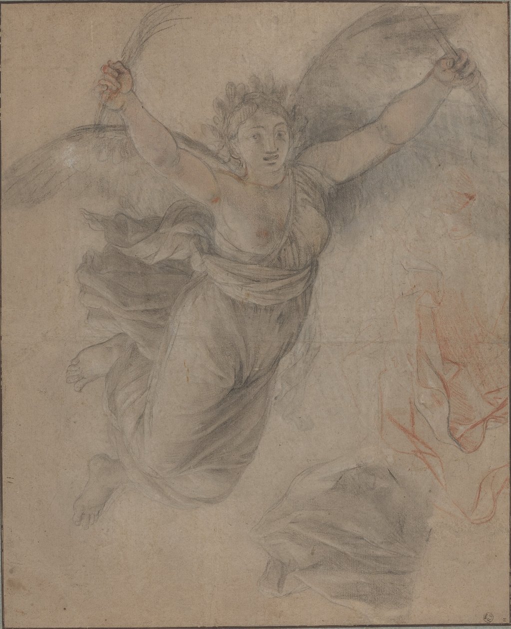 En allegorisk kvinneskikkelse av Follower of Charles Le Brun