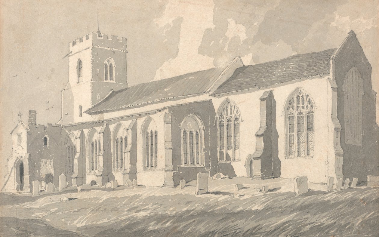 South Side of Catfield Church, Norfolk av Follower of John Sell Cotman